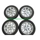 AIXAM 14 INCH 8 SPOKED DISHED ALLOY WHEEL